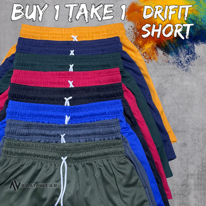 BUY 1 TAKE 1 Plain Dri-fit Short Premium Quality for men and women Unisex