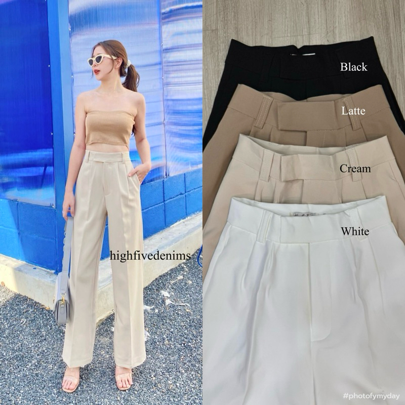 BIANCA HIGH WAIST TROUSERS