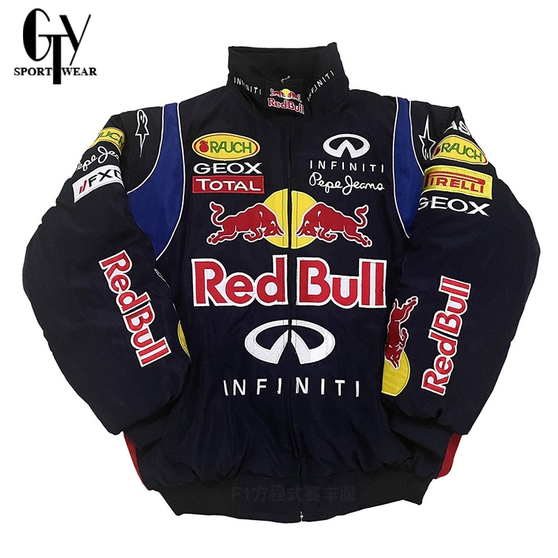 RED BULL INFINITI F1 レーシングジャケット 刺繍中綿ブルゾン レッドブルRED BULL INFINITIインフィニティ F1 レーシング