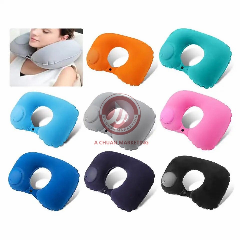 Travel Pillow Inflatable Press Pump Pillow Neck Pillow Office Break Pillow Office Pillow WD-0181