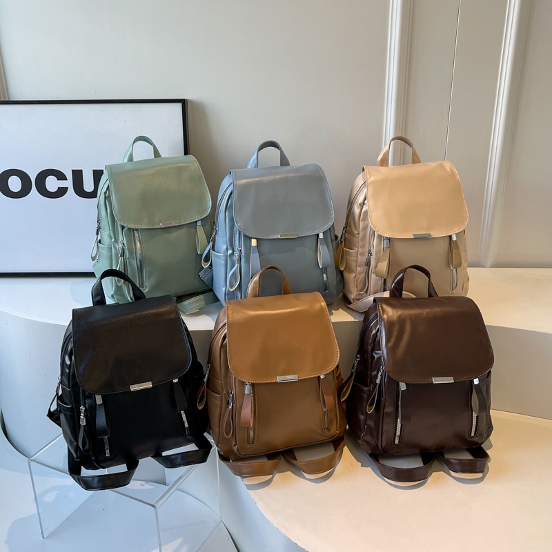 JNK #V170 Women's Fashionable Leather Backpack Casual Vintage Bag