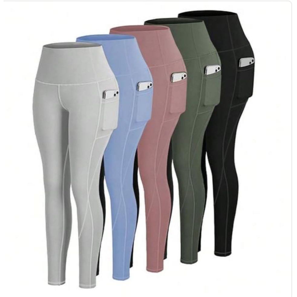 YOGA HIGH WAISTED LEGGINGS WITH TWO SIDE POCKET