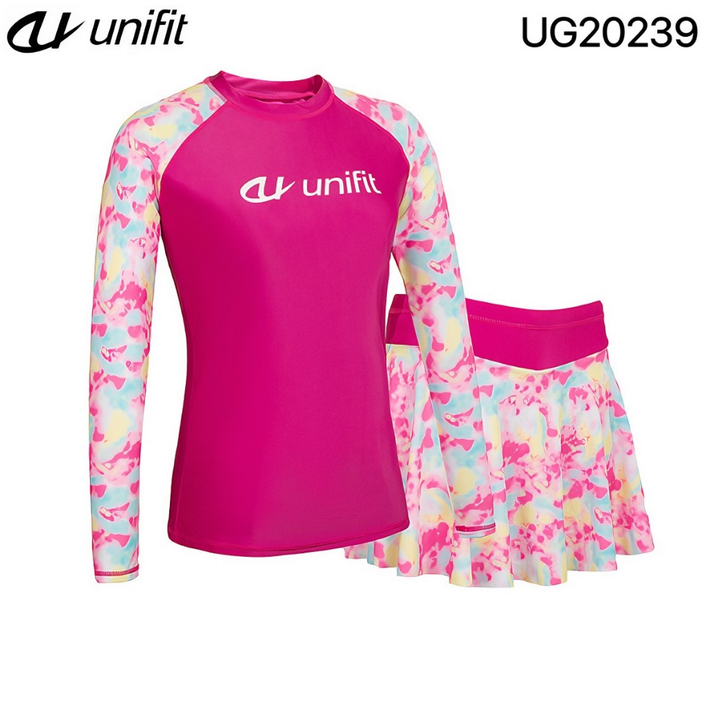 UNIFIT Women's Rash Guard Swimsuit Swimwear Rush Guard Skirts With Shorts Terno UG-20239