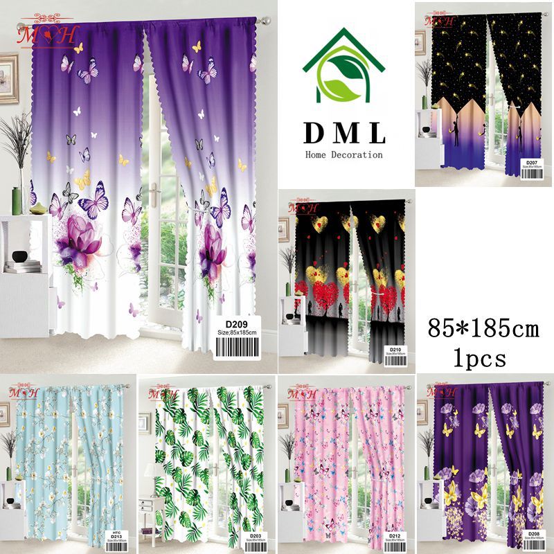 New window curtain 85 x 190cm door curtain bedroom living room