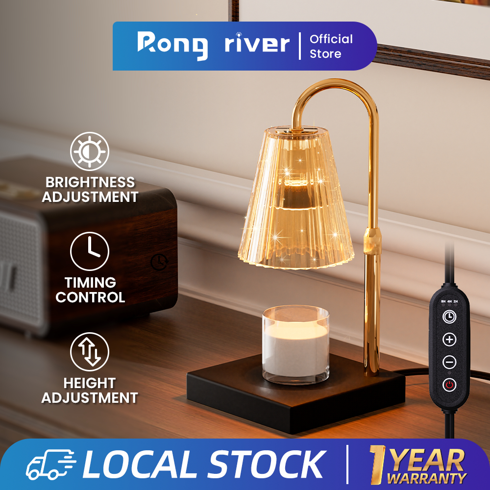 Rong River 35W Candle Warmer Lamp With 2H/4H/8H Timer Bedroom Light Table Light Ambient Light