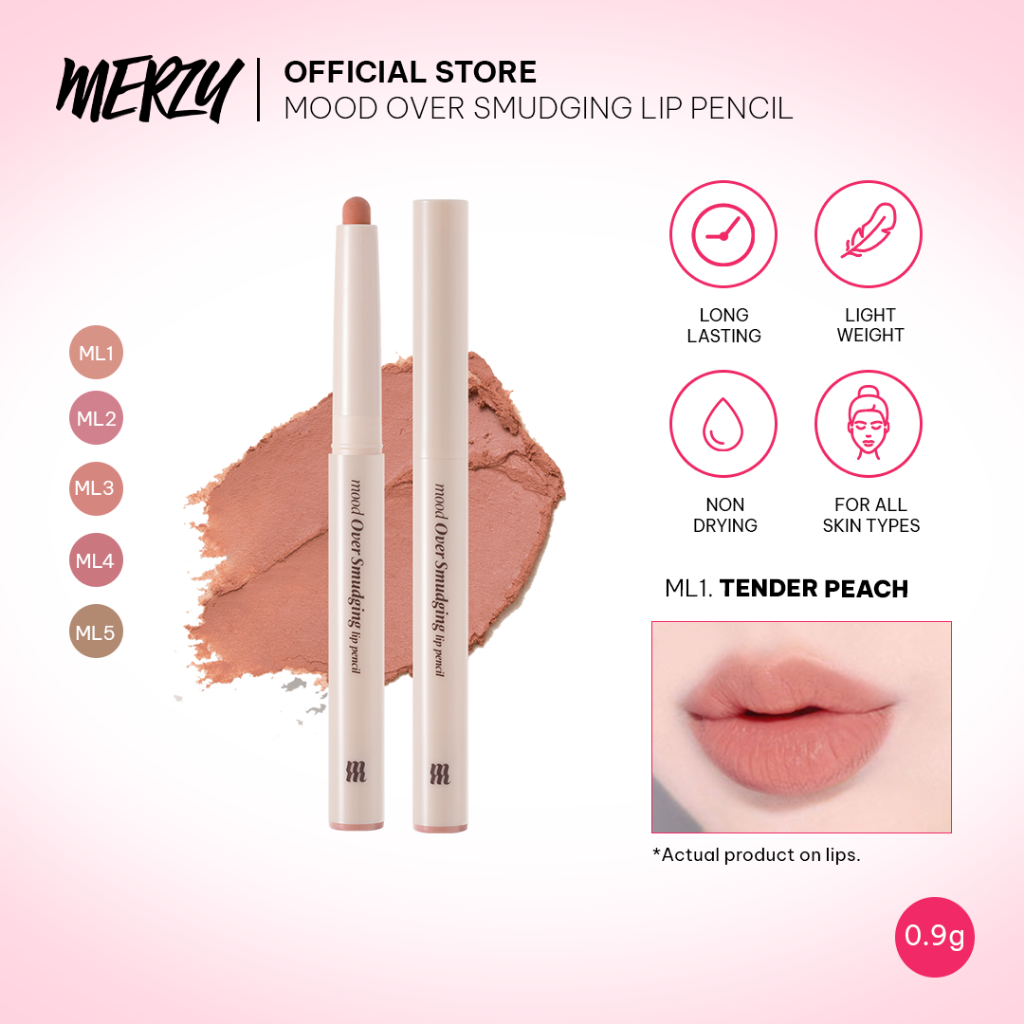 Merzy Mood Over Smudging Lip Pencil Collection