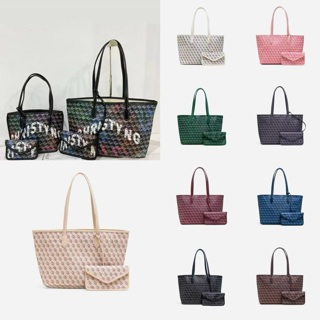 (Y&H)RUSSO medium-large tote bag(Christy ng)with small pouch fashionable women shoulder with ecobag