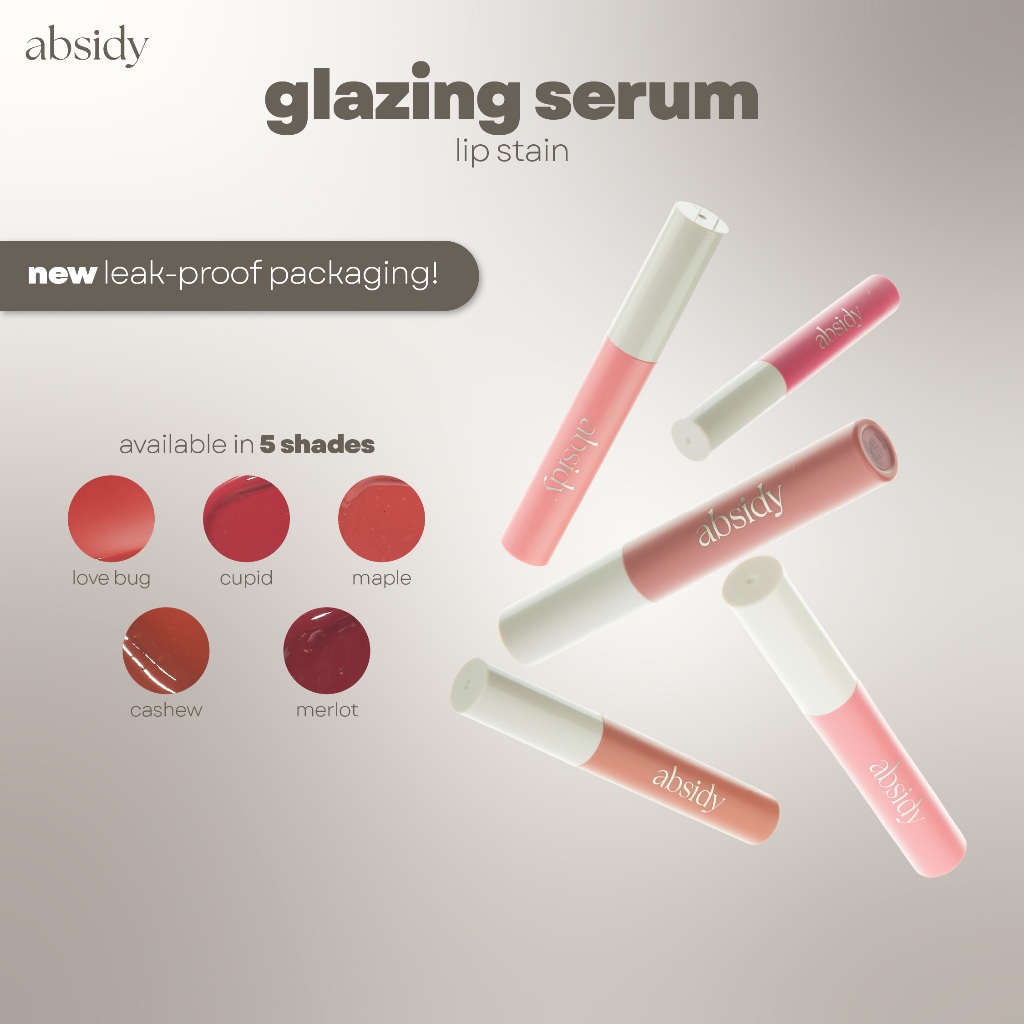 [NEW PACKAGING] Absidy Glazing Serum Lip Stain