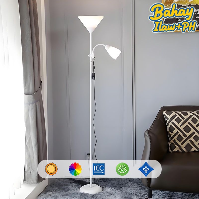 LED Dimmable Floor Lamp| Nordic Modern Shade|3-Color Light |Nightstand Ambient| Home/Study
