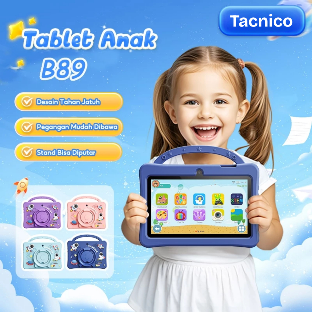 Tablet for Kids 7inch 4GB+128GB Tablet Android Original Children Tablet IPS Screen B89 Study Tablet