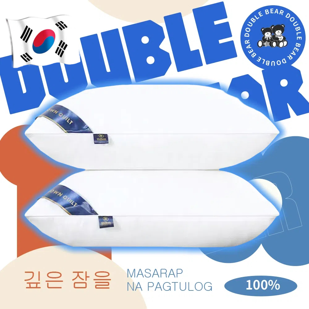 Korean-style Hilton pillow - antibacterial and dust mite-resistant pillowErgonomic design.