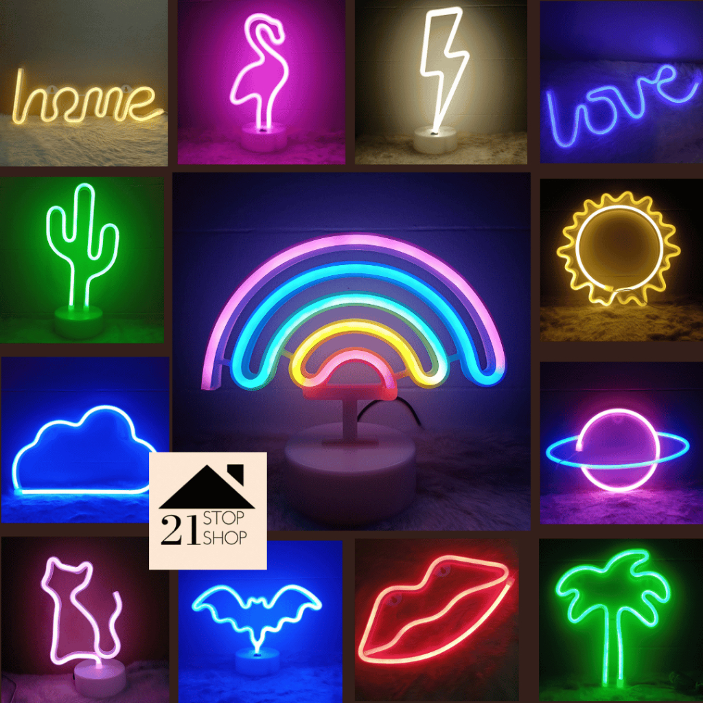 21SHOP NEON LED ENERGY SAVING HOME DECOR LAMP/ HANGING LAMP/ DESK LAMP/BEDSIDE LAMP/ TABLE LAMP