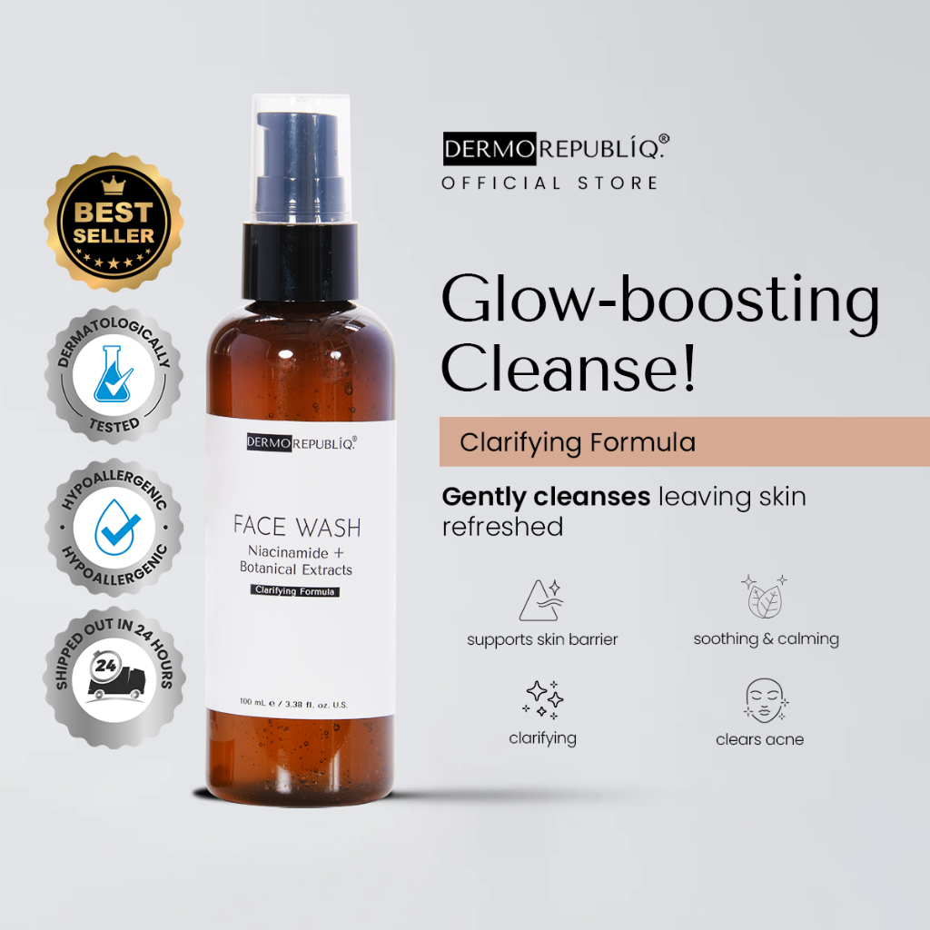 Dermorepubliq Clarifying Gentle Face Wash Niacinamide + Botanical Extracts