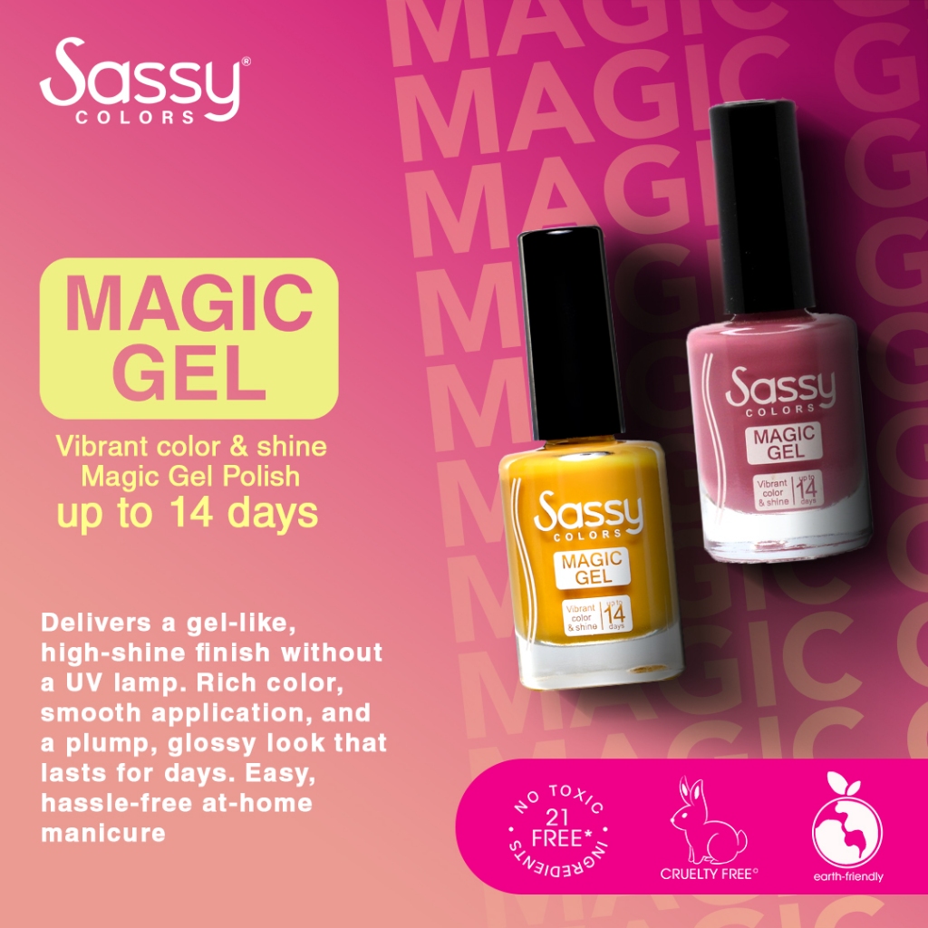Sassy Colors Magic Gel Nail Polish Singles- No UV Needed 12ml