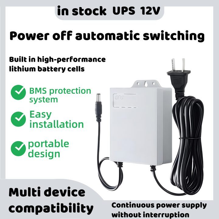 12V 1.5A 2A 20000mAh Mini UPS Power Backup Battery For WiFi Router Modem ONU ONT 4G 5G CPE and CCTV