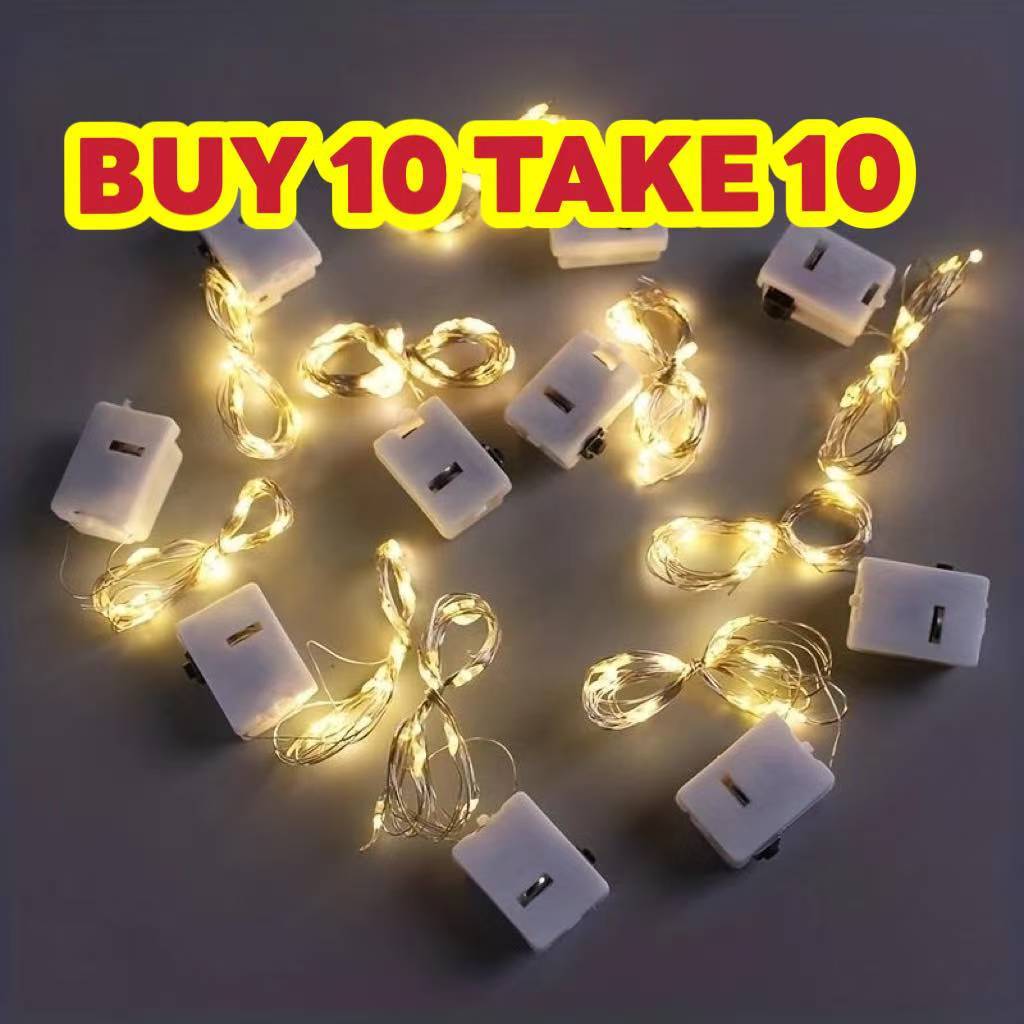 20pcs Fairy light 3 Modes -1M 2M String light Led Christmas Lights Party Deco