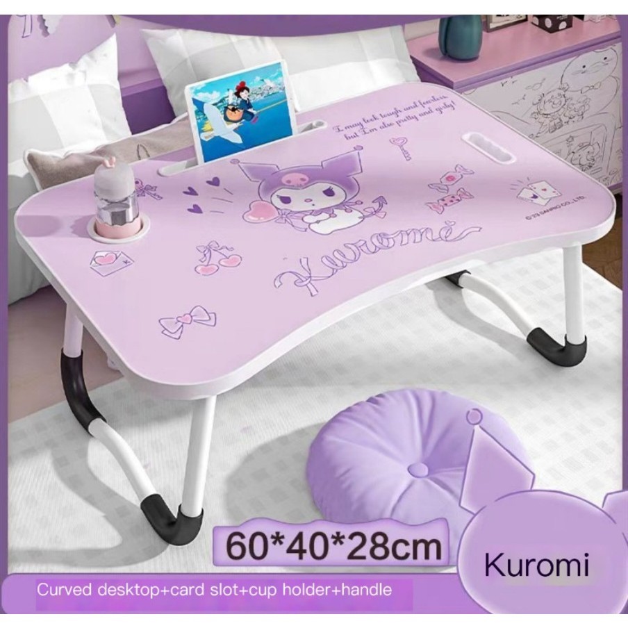 cartoons Standing Computer Desk, Laptop Stand Portable Cart Tray Side Table Laptop Table for kids