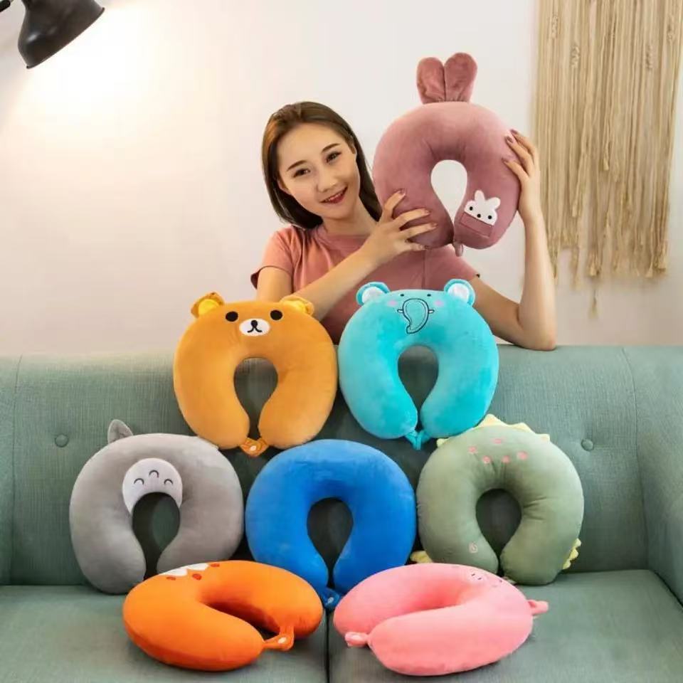 Cartoon nursing pillow children's U-shaped pillow travel pillow neck pillow flight neck pillow
