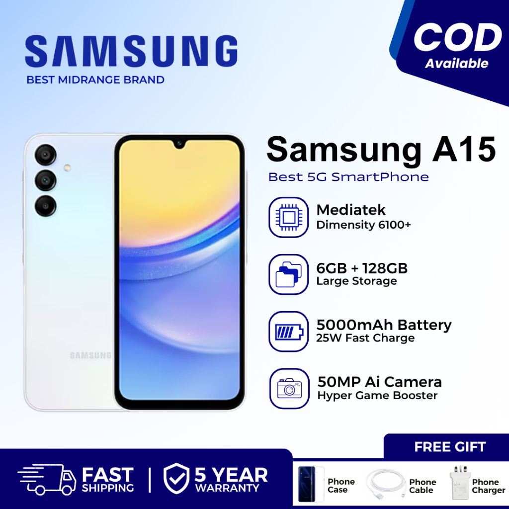 Galaxy A15 5G/A166P (6GB+128GB) Samsung Philippine Set