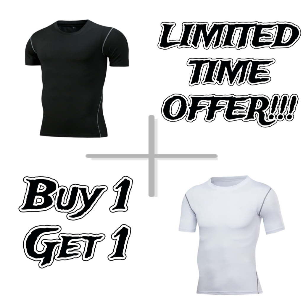 【Buy 1 Take 1】 Men‘s Basketball Shirt Compression Shirt Quick Dry Breathable Fitness Running Gym