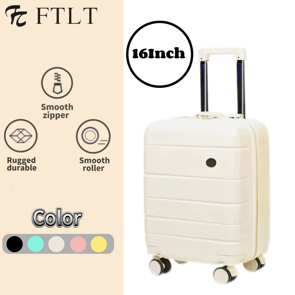 FTLT 16 Inch Carry On Luggage Airline Approved,Lightweight Hard Shell Luggage,Mixi Suitcase