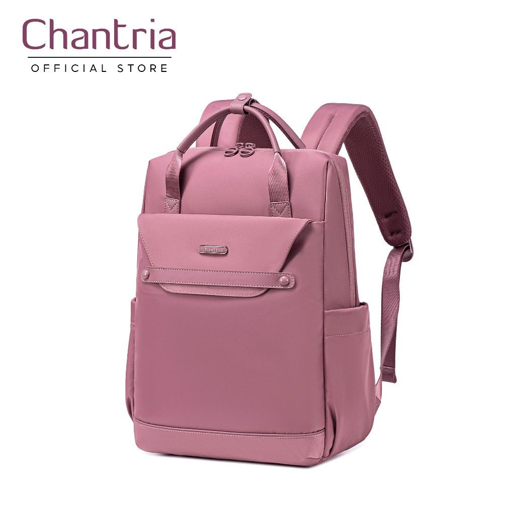 Chantria CB00628 Stylish 15' Laptop Bag Multi-pocket Daypack with Top Handle Backpack for Women