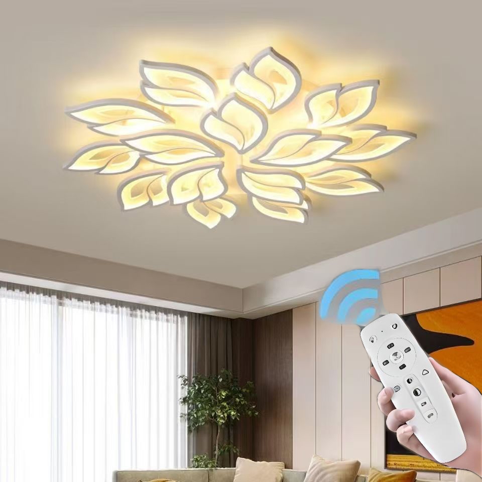Exquisite Modern LED Tri color Chandelier Ceiling Light Bedroom Ceiling Lamp Center Light Room Lamp
