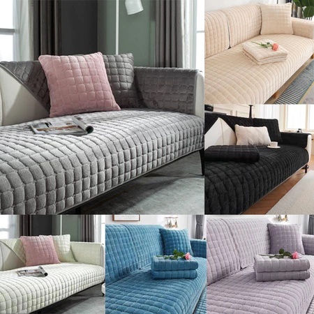 Sofa cushion plush sofa cushion universal full cover non-slip fabric all-inclusive universal cover
