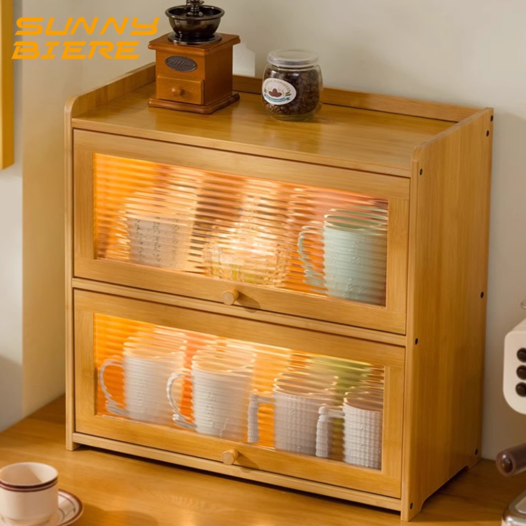 SUNNY Biere kitchen Organizer Storage Rack kitchen Cabinet With Door Kitchen Rack Organizer Cabinet kitchen organiser rack shelf