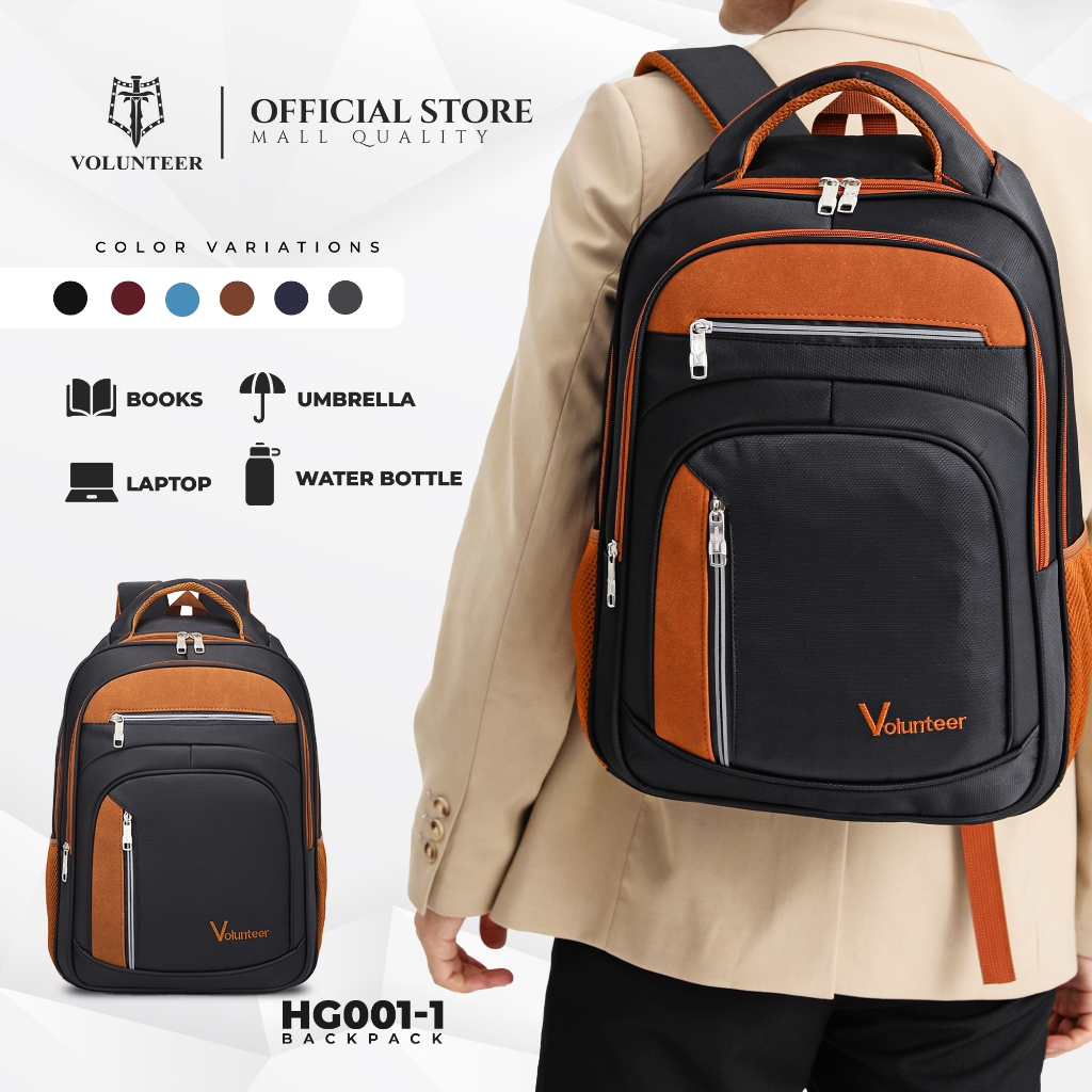VOLUNTEER BAGS Men's Business Bag Large Capacity Anti-theft Backpack For Men HG001-1