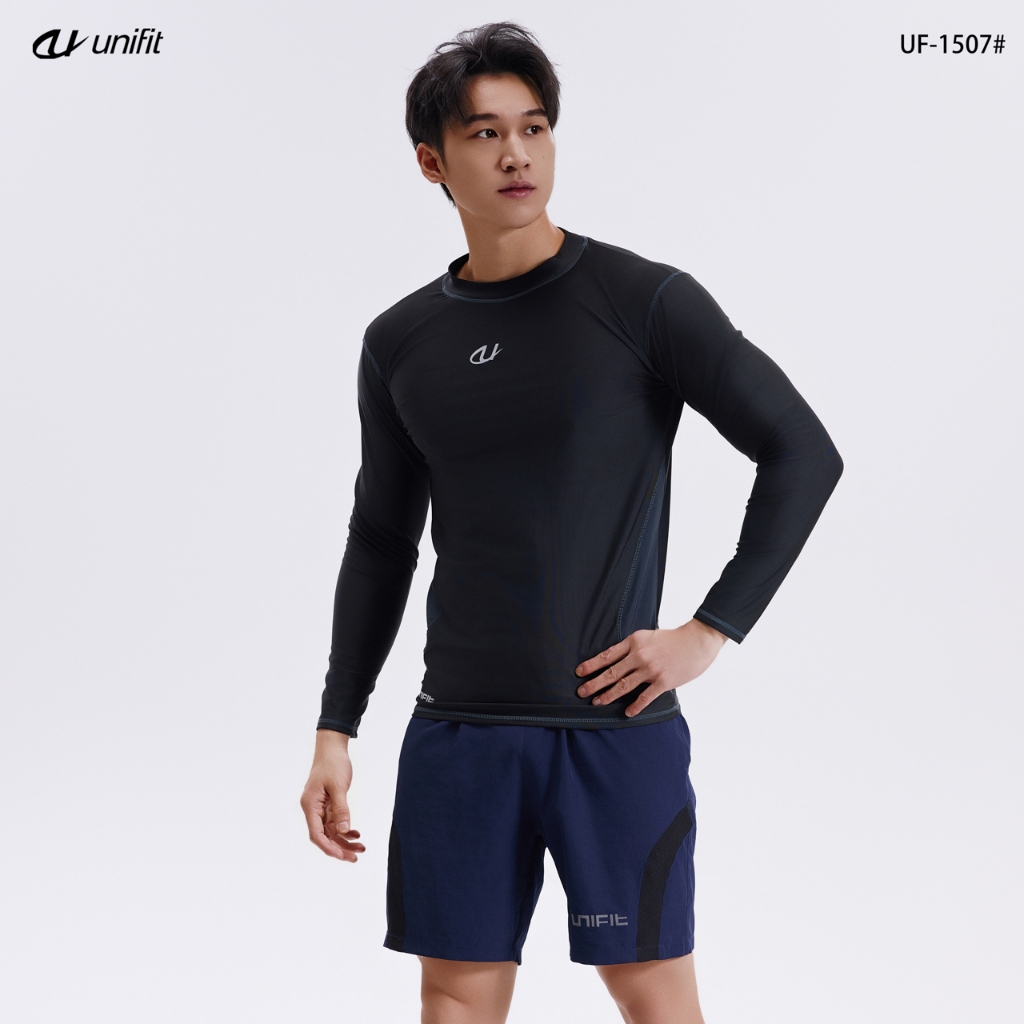 UNIFIT Men's Rash Guard Swimsuit Swimwear Dri-Fit Rash Guard UF-1507U