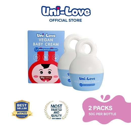 UniLove Vegan Baby Cream 50g Pack of 2