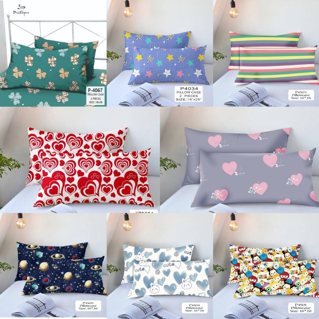 1pc Poly cotton Overlap Pillow Case Punda Size 18x28 Inch Large Size Punda Ng Unan without zipper