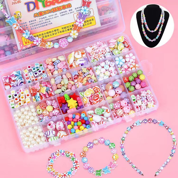 5000PCS Jewelry Making Toys Educational Toys DIY Beads Set DIY name letter beads bracelets with line