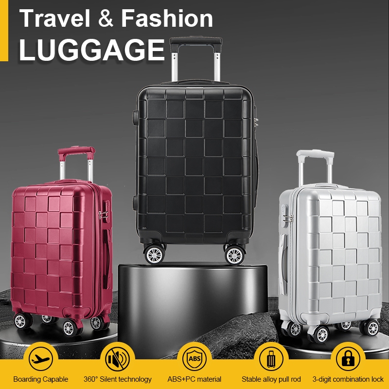 SKY Luggage portable suitcase 20/24 inch hard shell light 100% ABS four wheel luggage 2415