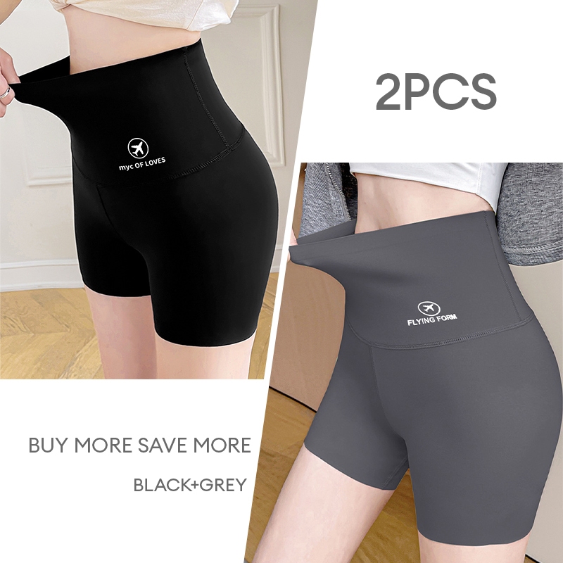 Women High Waist Biker Cycling Shorts Plus Size Stretch Fitness Yoga Running Active Shorts