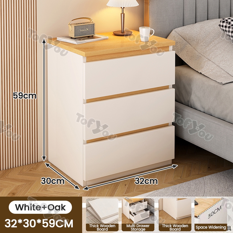 Nordic Style Minimalist Bedside table nightstand modern bedroom furniture Bedside Table With Drawers