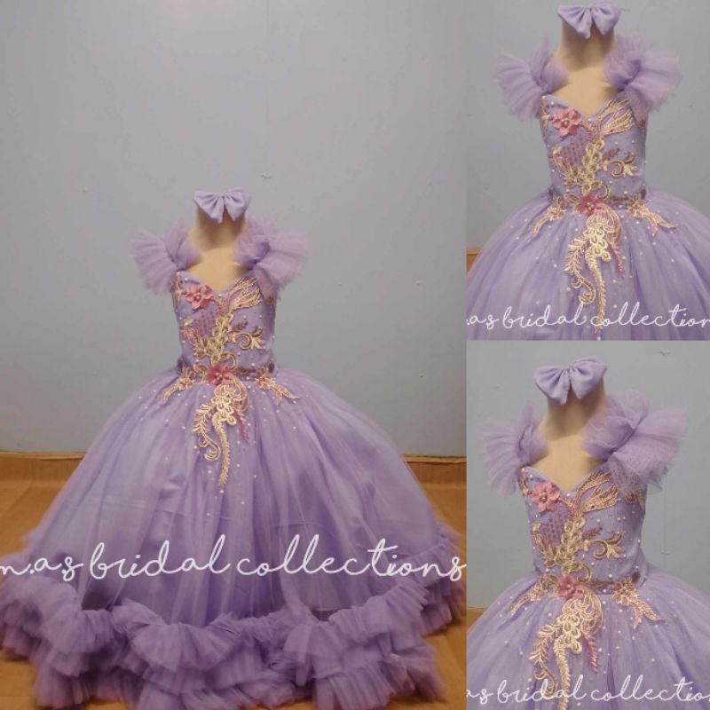 Ruffles gown for kids | Trendy ruffles gown for kids | birthday gown | flower girls gown