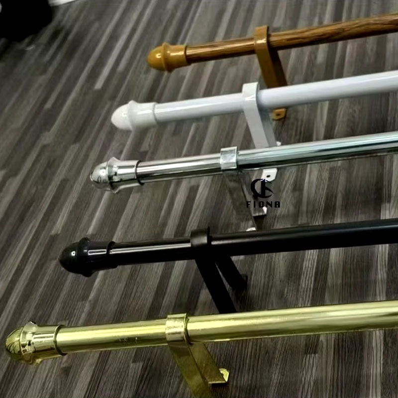 Curtain Rod Set Adjustable with Hook and Bracket Extendable Heavy Duty for Window COD