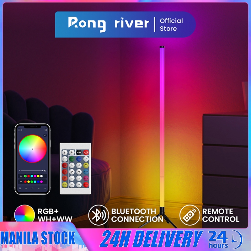 RONG RIVER 120CM RGB Floor Lamp 5W Smart Ambient Lamp MultiColor Disco Light Light for Bedroom