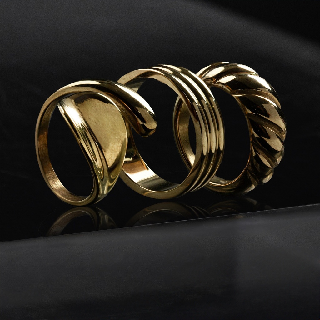 Burvon The Rebellion Collection Rings (Chunky & Statement Jewelry)