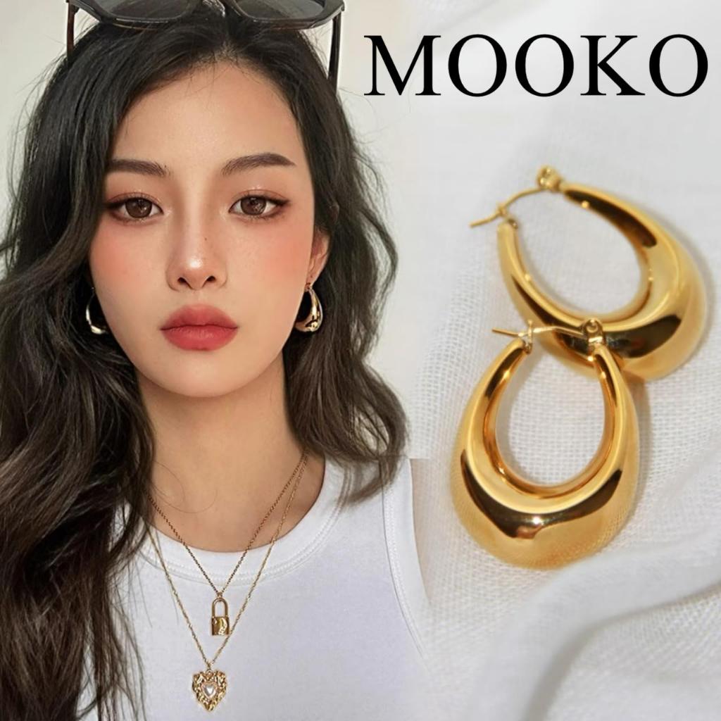 【MOOKO】European and American Classic Fashion Elegant Daily Party arc lady earrings