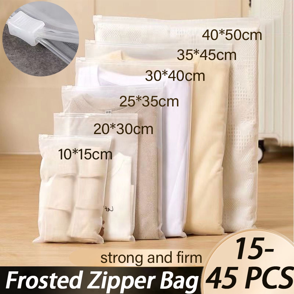 Reusable Zipper bag plastic Waterproof Travel Packing for Clothes Underwear Classified