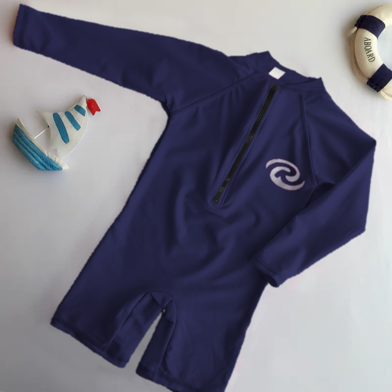 RAINBOW one piece overall plain rash guard for baby kids 6 month-3 yrs old rushguard swimwear