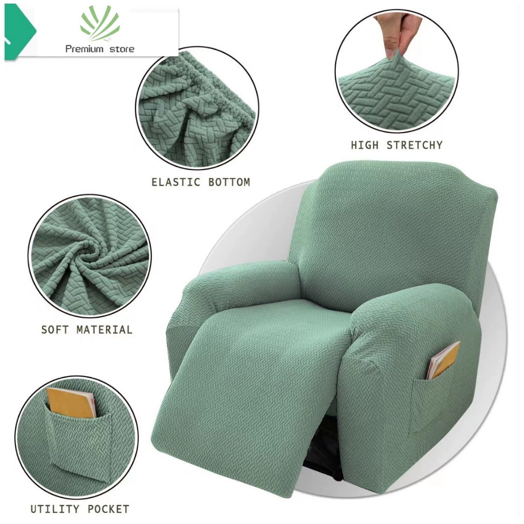 COD all inclusive Chivas lounge chair cover, 1-seat elastic sofa cover, 4-piece jacquard sofa cover