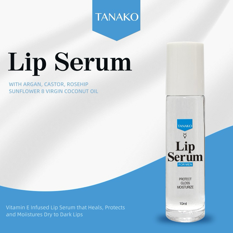 FDA TANAKO Lip Serum FOR Men/Women Infused Vit-E that Moisturizes & Protects Dry Chapped& Dark Lips