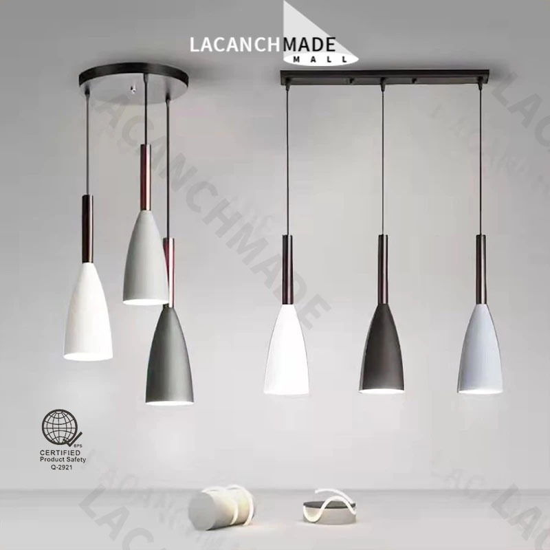【FREE BULB】Modern Chandelier drop light Nordic tri head Pendant Lighting Dining Kitchen ceiling Lamp