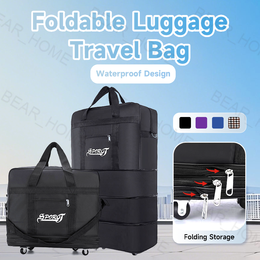 Universal Wheel Foldable Luggage Travel Bag Air Consignment Bag Waterproof /Folding Travel Bag