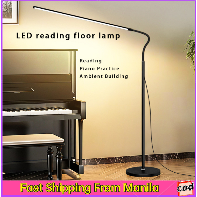 LED Floor lamp living room bedroom bedside lamp modern creative fabric decorati study floor lamp