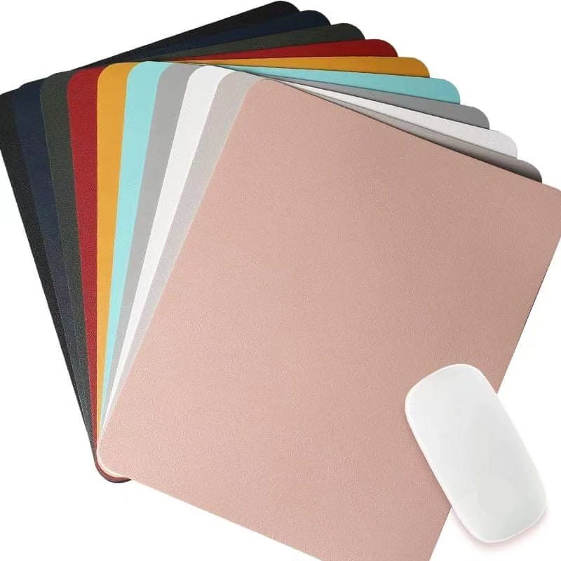 Two Color PU Leather High Quality Waterproof Leather Mouse Pad Laptop Table Pad